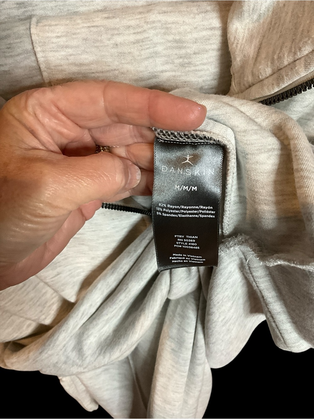 Danskin Heathered Gray Wide Leg Lounge Set - Picture 9 of 9